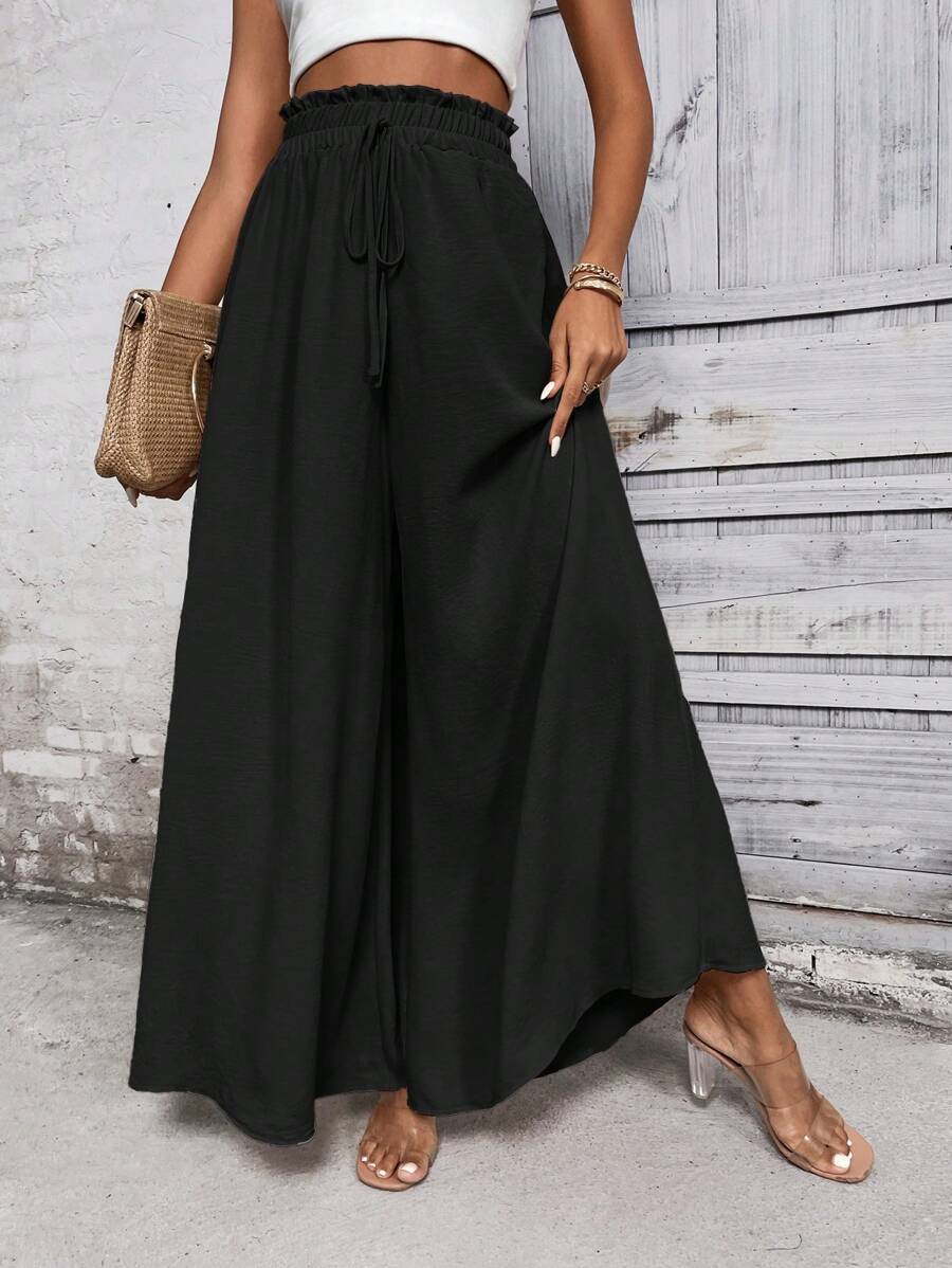 Poly – Pantalones de Pierna Ancha