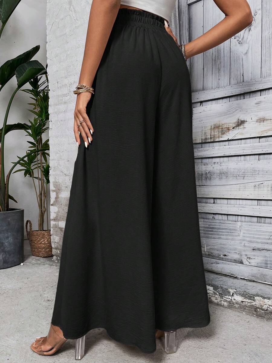 Poly – Pantalones de Pierna Ancha
